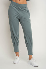 WOMEN'S TRACKSUITS WITH POCKETS AND TAPERED LEGS TURQUOISE - SUZIE