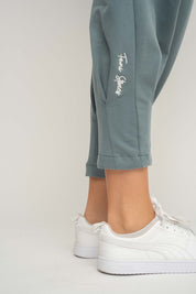 WOMEN'S TRACKSUITS WITH POCKETS AND TAPERED LEGS TURQUOISE - SUZIE