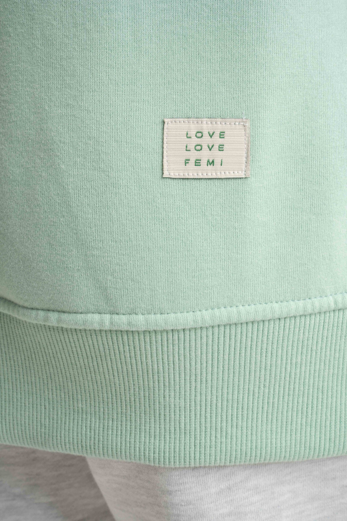 BLUZA ROZPINANA Z KAPTUREM JASNOZIELONA - INI