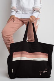 FEMI STORIES DOUBLE-SIDED SHOPPER BAG BLACK - BORA BORA