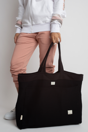 FEMI STORIES DOUBLE-SIDED SHOPPER BAG BLACK - BORA BORA