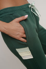 FITTED GREEN SWEATPANTS - MAUI