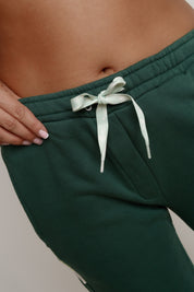 FITTED GREEN SWEATPANTS - MAUI