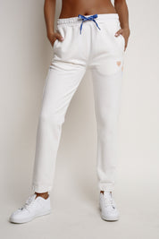 FITTED WHITE SWEATPANTS - MAUI