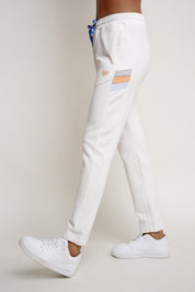 FITTED WHITE SWEATPANTS - MAUI