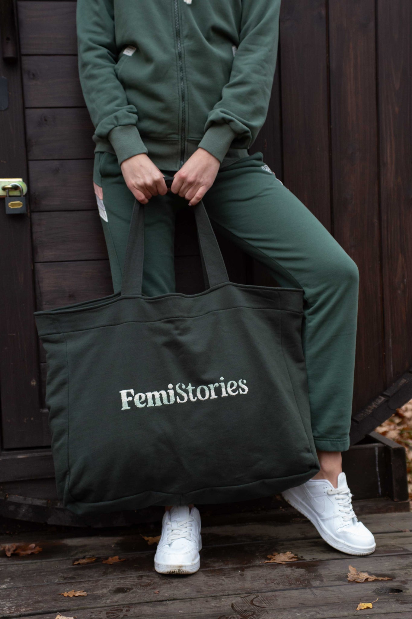 TORBA TYPU SHOPPER FEMI STORIES ZIELONA - BORA BORA