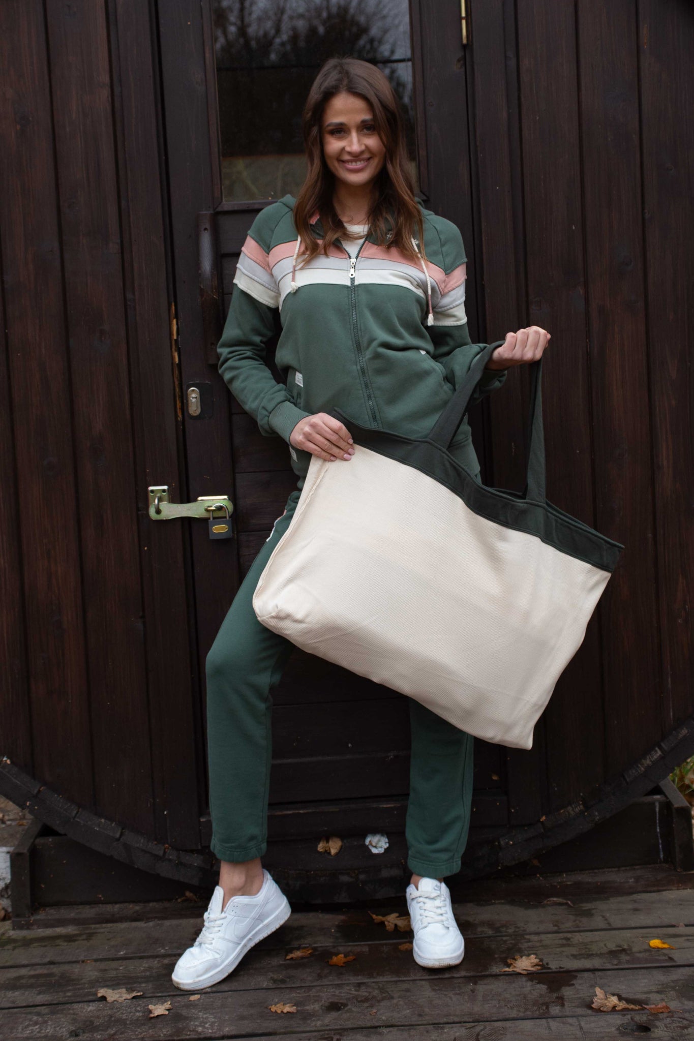 TORBA TYPU SHOPPER FEMI STORIES ZIELONA - BORA BORA