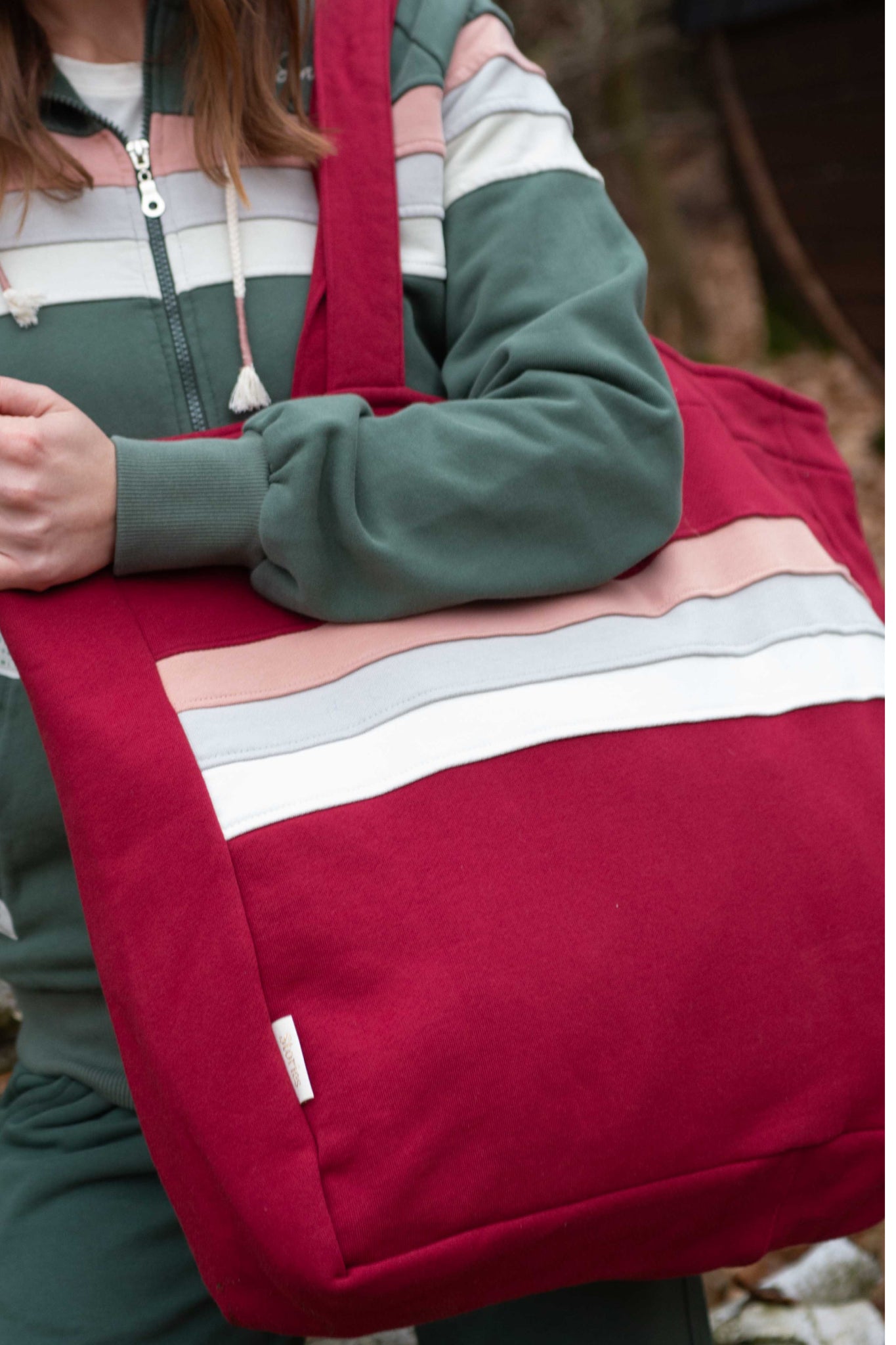 FEMI STORIES SHOPPER BAG BURGUNDY - BORA BORA