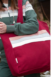 FEMI STORIES SHOPPER BAG BURGUNDY - BORA BORA