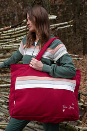 FEMI STORIES SHOPPER BAG BURGUNDY - BORA BORA