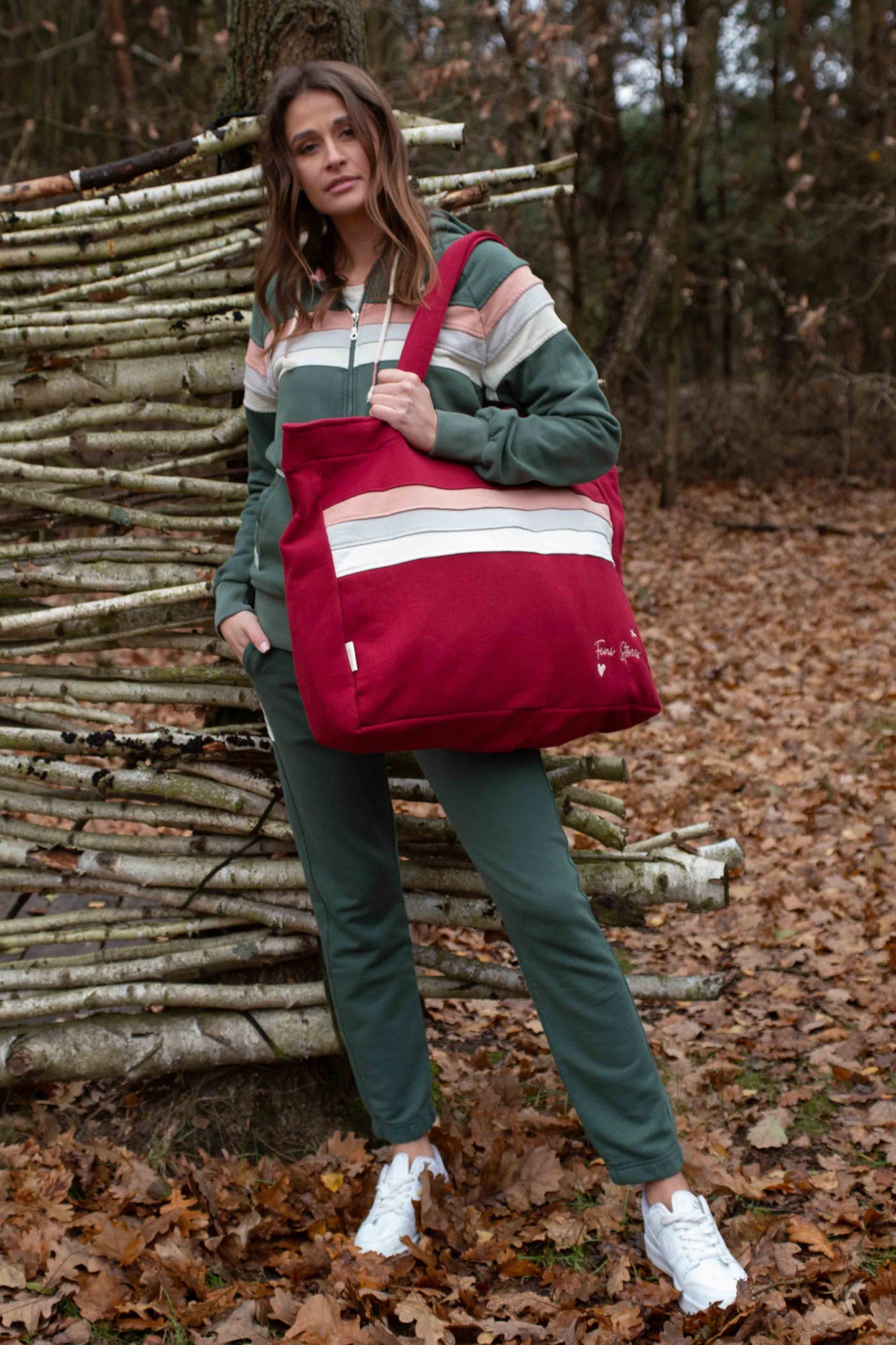 FEMI STORIES SHOPPER BAG BURGUNDY - BORA BORA