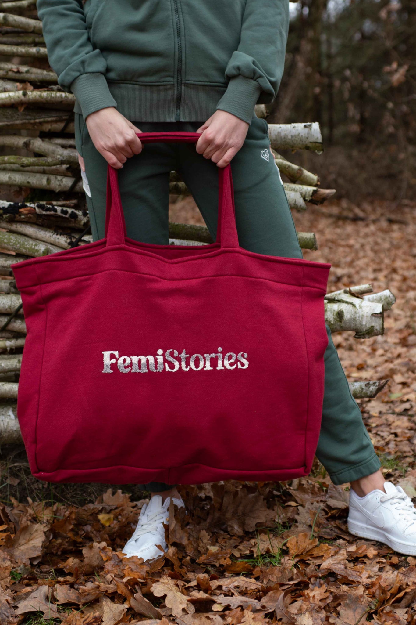 FEMI STORIES SHOPPER BAG BURGUNDY - BORA BORA
