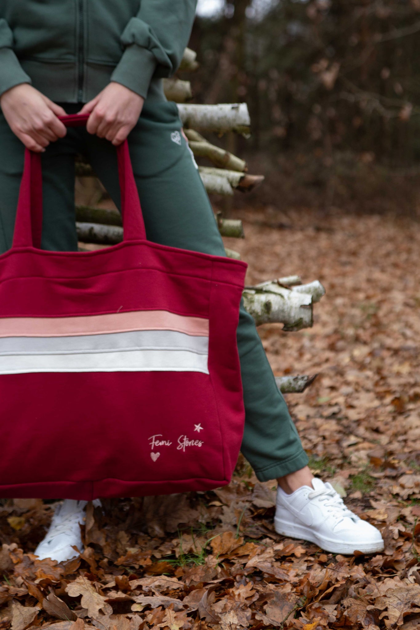 FEMI STORIES SHOPPER BAG BURGUNDY - BORA BORA