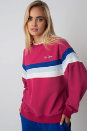 BLUZA TYPU CREWNECK RÓŻOWA - ANNIE