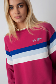 BLUZA TYPU CREWNECK RÓŻOWA - ANNIE