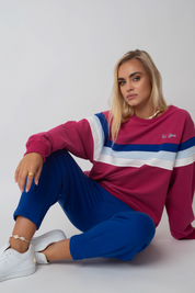 BLUZA TYPU CREWNECK RÓŻOWA - ANNIE