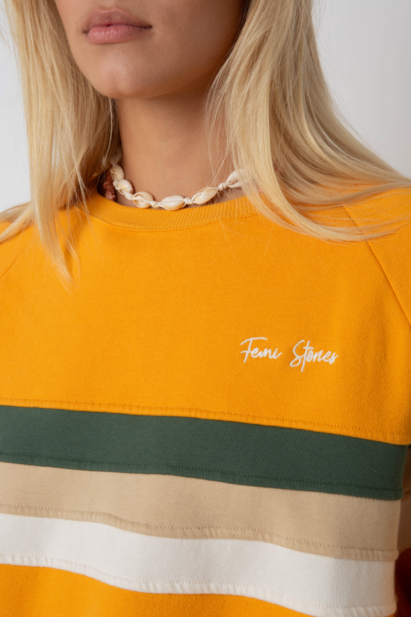 BLUZA TYPU CREWNECK ŻÓŁTA - ANNIE