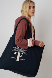 DWUSTRONNA TORBA TYPU SHOPPER FEMI STORIES GRANATOWA - BORA BORA