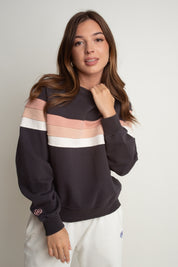 BLUZA TYPU CREWNECK CIEMNOSZARY - ANNIE