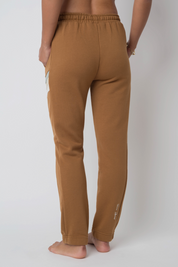 FITTED BROWN SWEATPANTS - MAUI