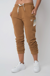 FITTED BROWN SWEATPANTS - MAUI
