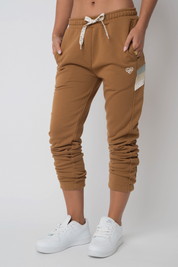 FITTED BROWN SWEATPANTS - MAUI