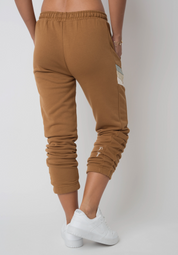 FITTED BROWN SWEATPANTS - MAUI