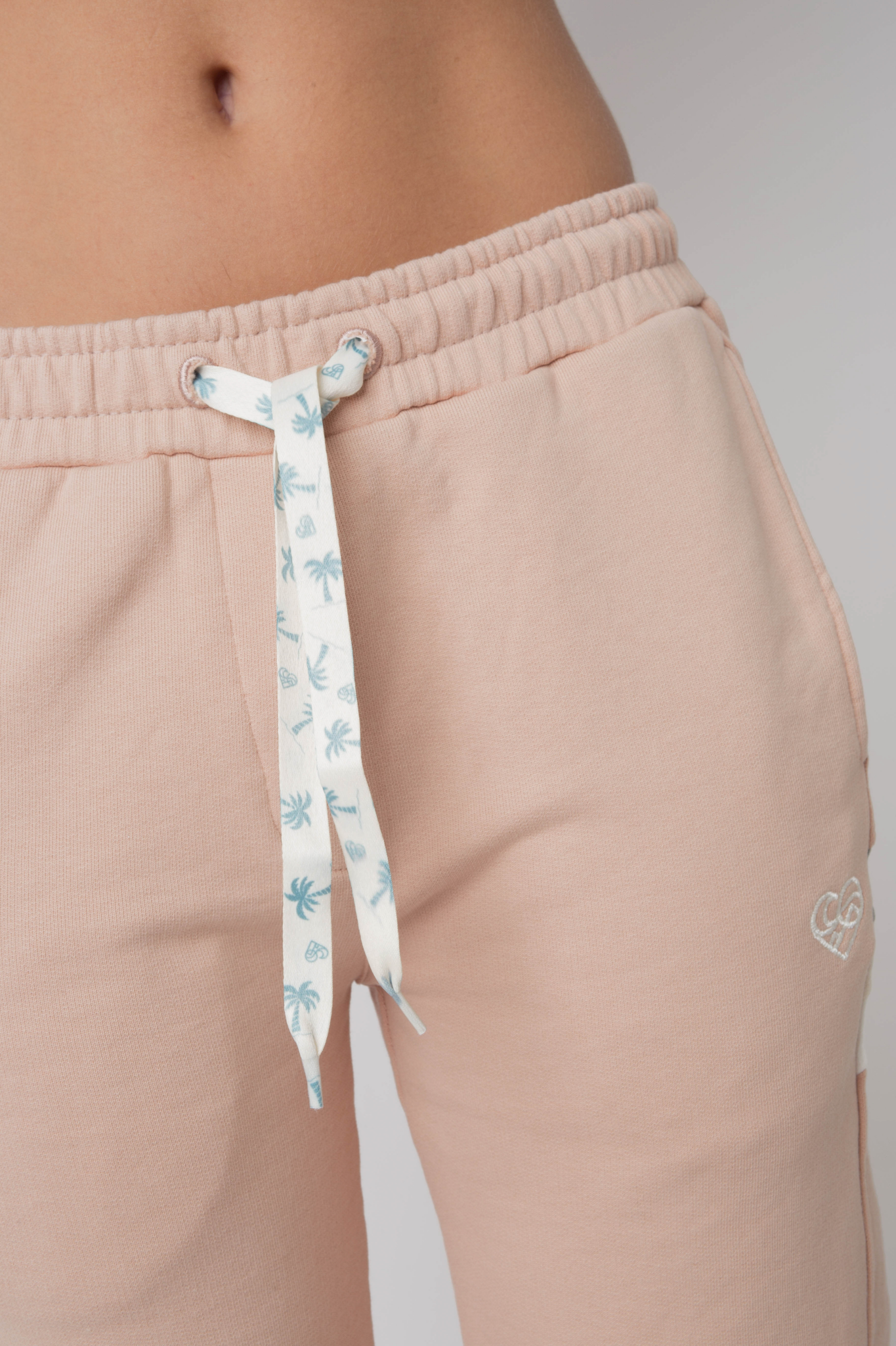 FITTED LIGHT PINK SWEATPANTS - MAUI