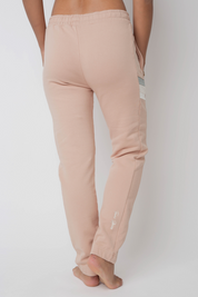FITTED LIGHT PINK SWEATPANTS - MAUI