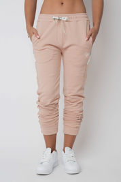 FITTED LIGHT PINK SWEATPANTS - MAUI