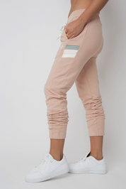 FITTED LIGHT PINK SWEATPANTS - MAUI
