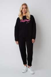 BLUZA LA PLAYA TYPU CREWNECK CZARNA - VALD