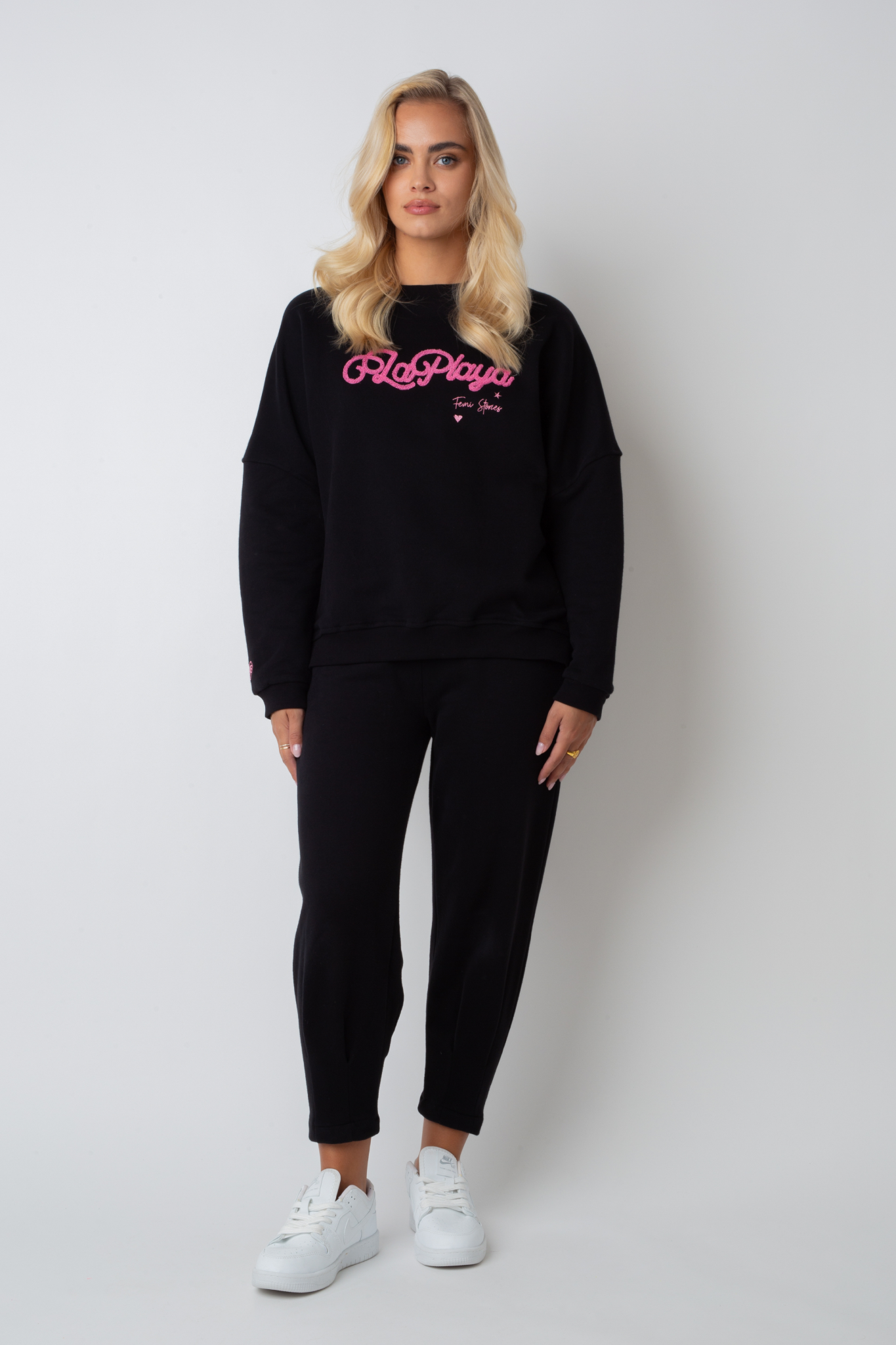 BLUZA LA PLAYA TYPU CREWNECK CZARNA - VALD