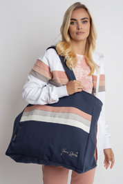 REVERSIBLE APRES BEACH SHOPPER BAG LIGHT NAVY - BORA BORA
